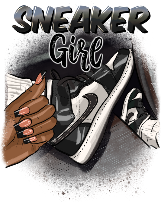 Sneaker Girl Black & White