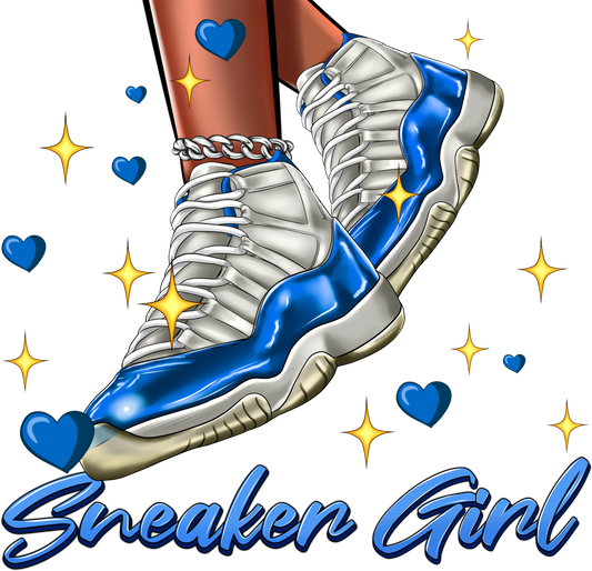 Sneaker Girl Blue Jordan