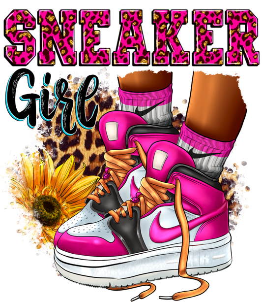 Sneaker Girl Pink Leopard