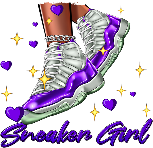 Sneaker Girl Purple Jordan