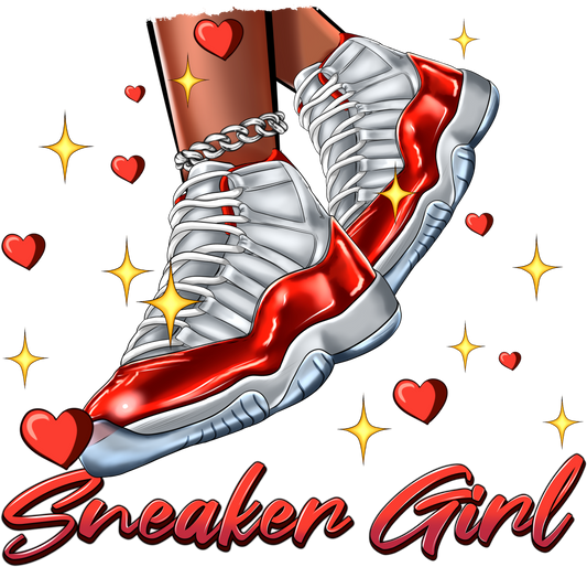 Sneaker Girl Red Jordan