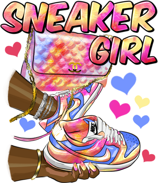 Sneaker Girl Tie Dye